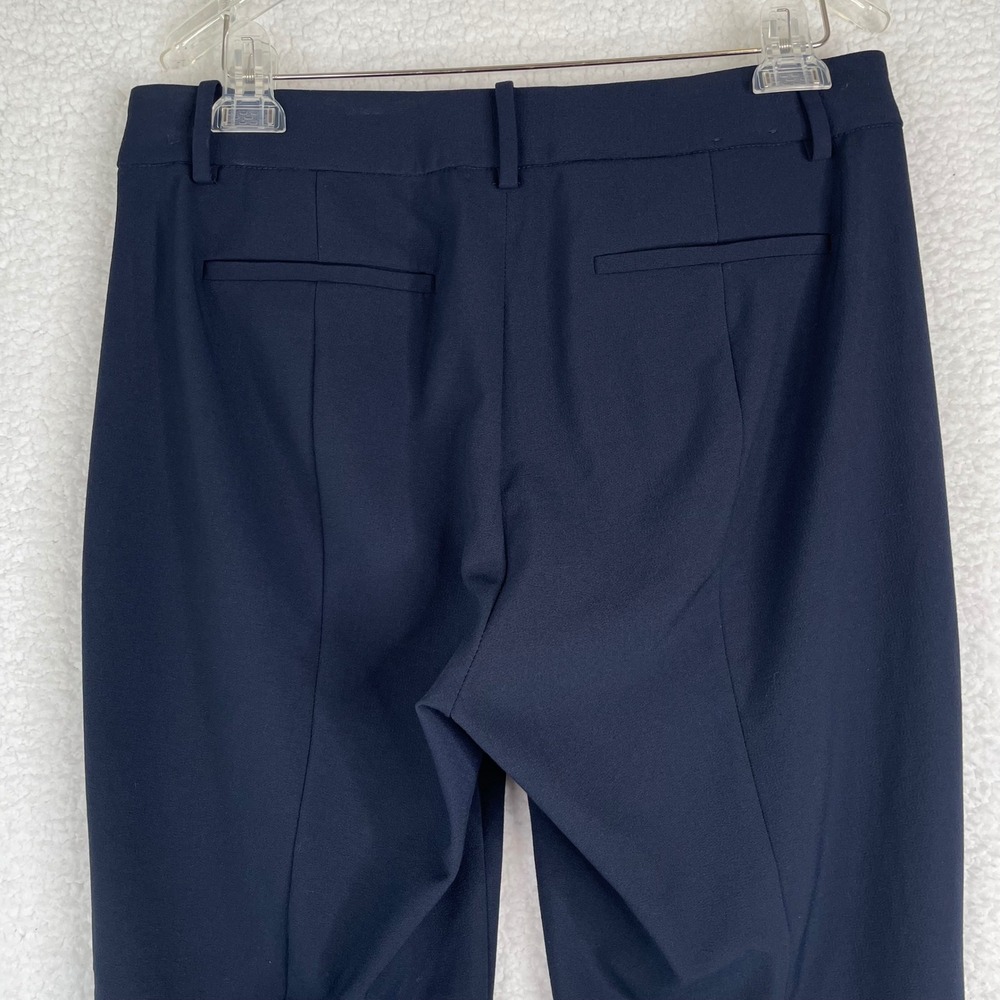 J.Crew Ruby Crop Pant Navy Blue Slim Straight Trousers 10P Petite Fair Trade - Picture 5 of 12